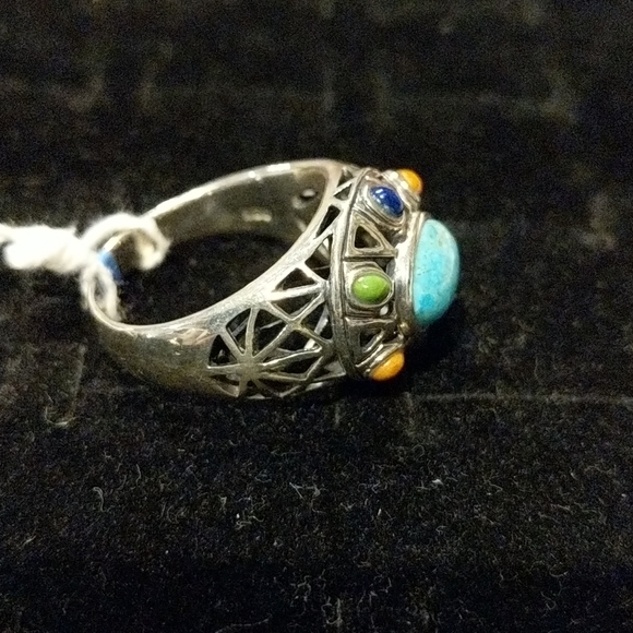 Southwestern Arizona Turquoise Ring Size 10 - Picture 5 of 7